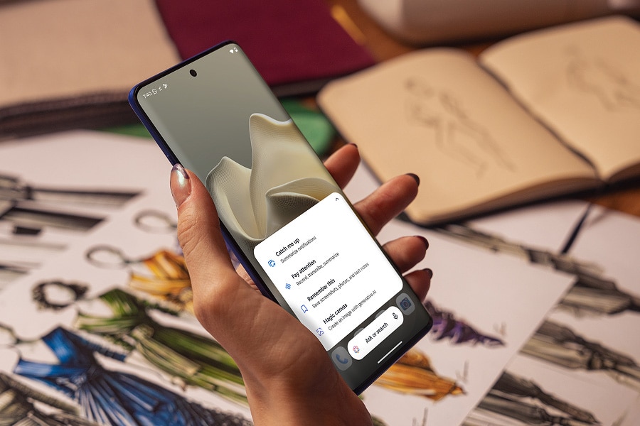 AI機能搭載の理想のカーブディスプレイを見つける | motorola edge 60