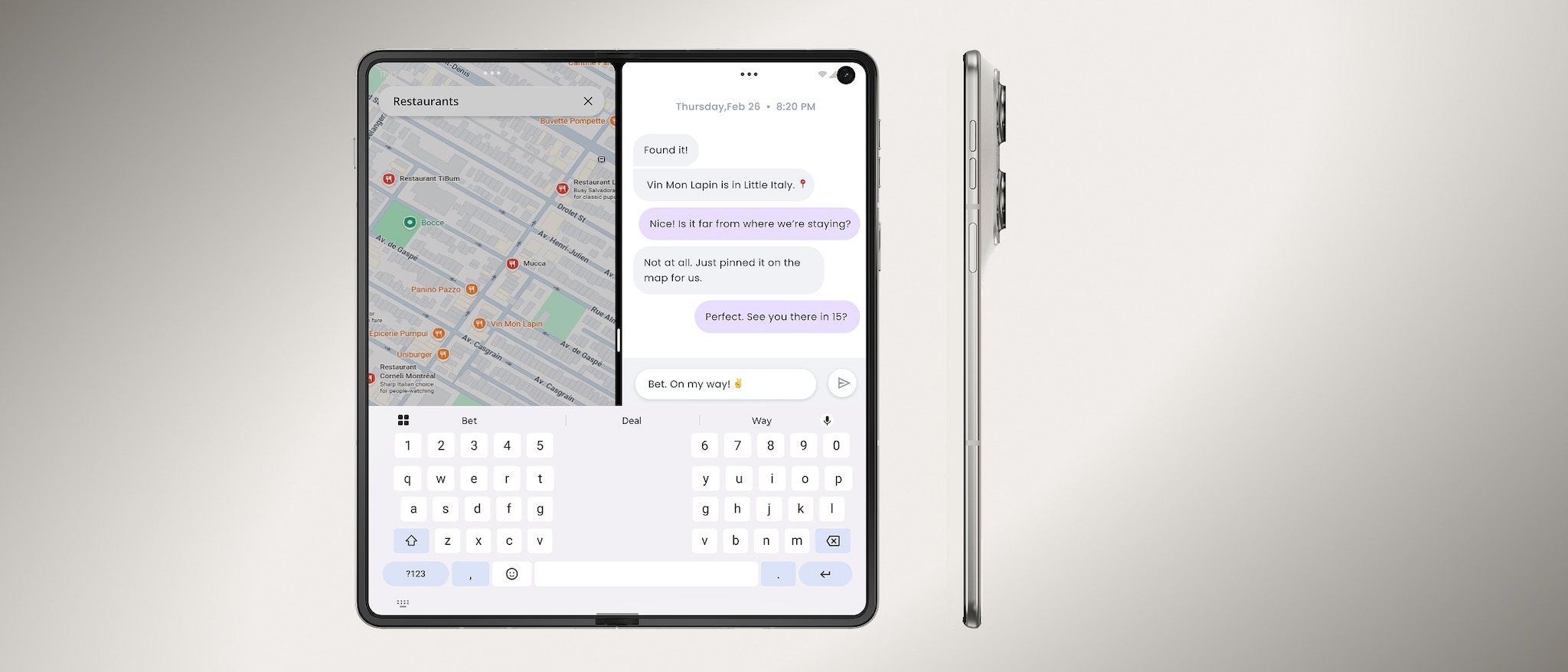14 – Motorola razr fold разгънатият 8,1-инчов дисплей